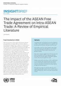 The Impact Of The Asean Free Trade Agreement On Intra Asean Trade A